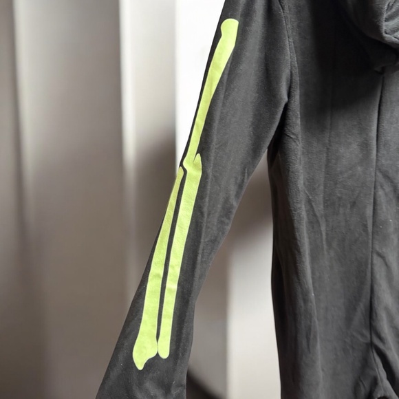 NWT #followme Unisex Skeleton Bodysuit XXL, Glow Green Bones! Cosplay, Pajamas - Picture 12 of 12